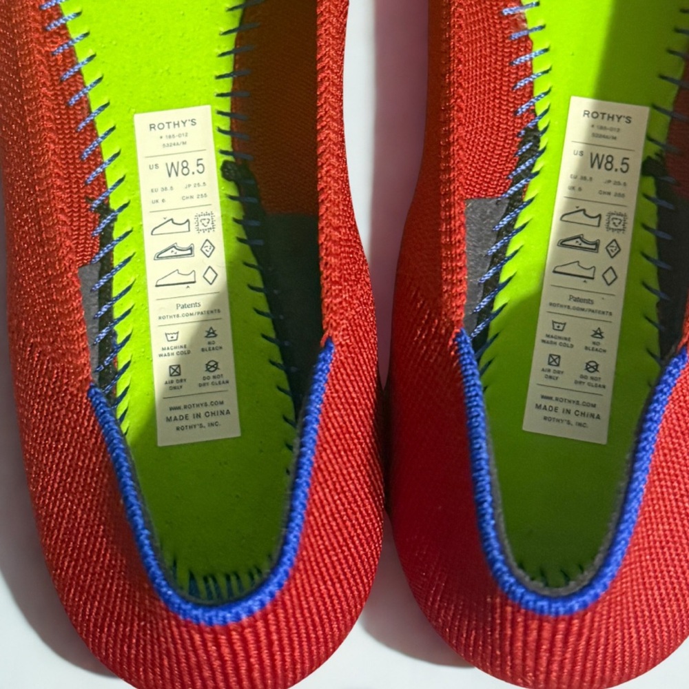 Rothy's Vibrant Red Knotted Flats - Picture 2 of 6